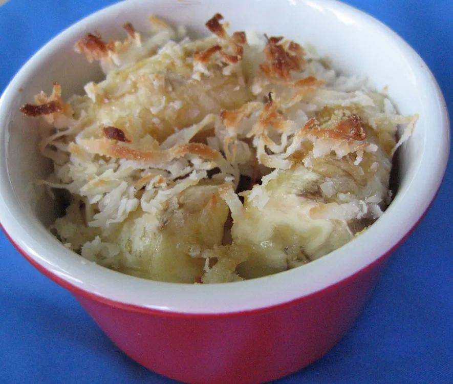 African Banana Coconut Bake