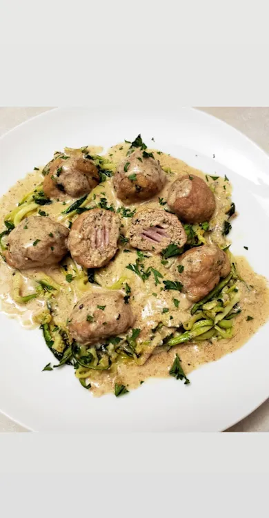 Low-Carb Air Fryer Chicken Cordon Bleu Meatballs — Dinner & Mains recipe