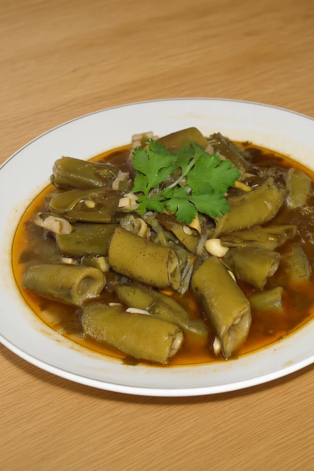 Algerian Broad Beans & Garlic ( F&egrave;ves En Sauce ) — One Dish Meal recipe