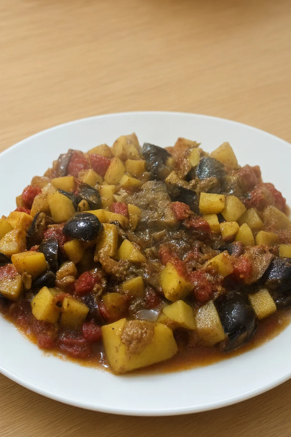 Alu Brinjal: Simple Indian Dish — Potato recipe