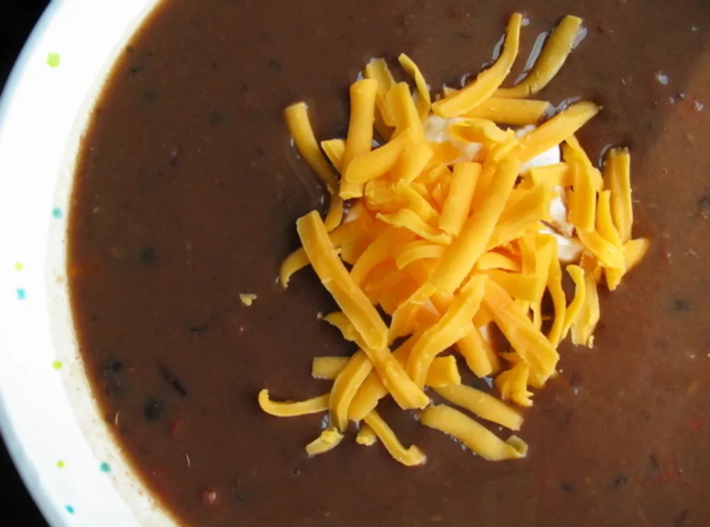 Amazing Black Bean Soup in 5 Ingredients!