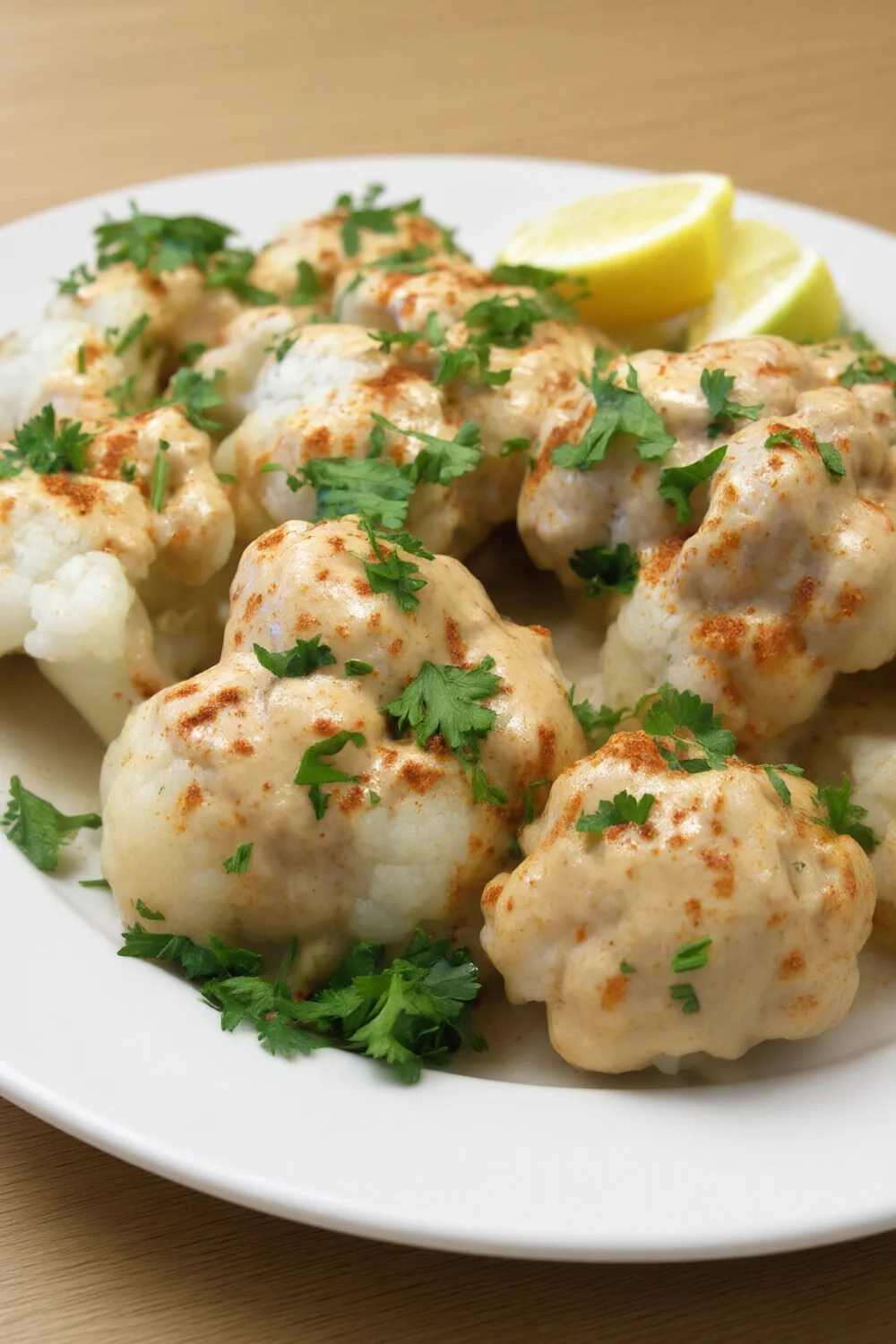 Arabian Cauliflower With Tahini — a vegan Cauliflower recipe