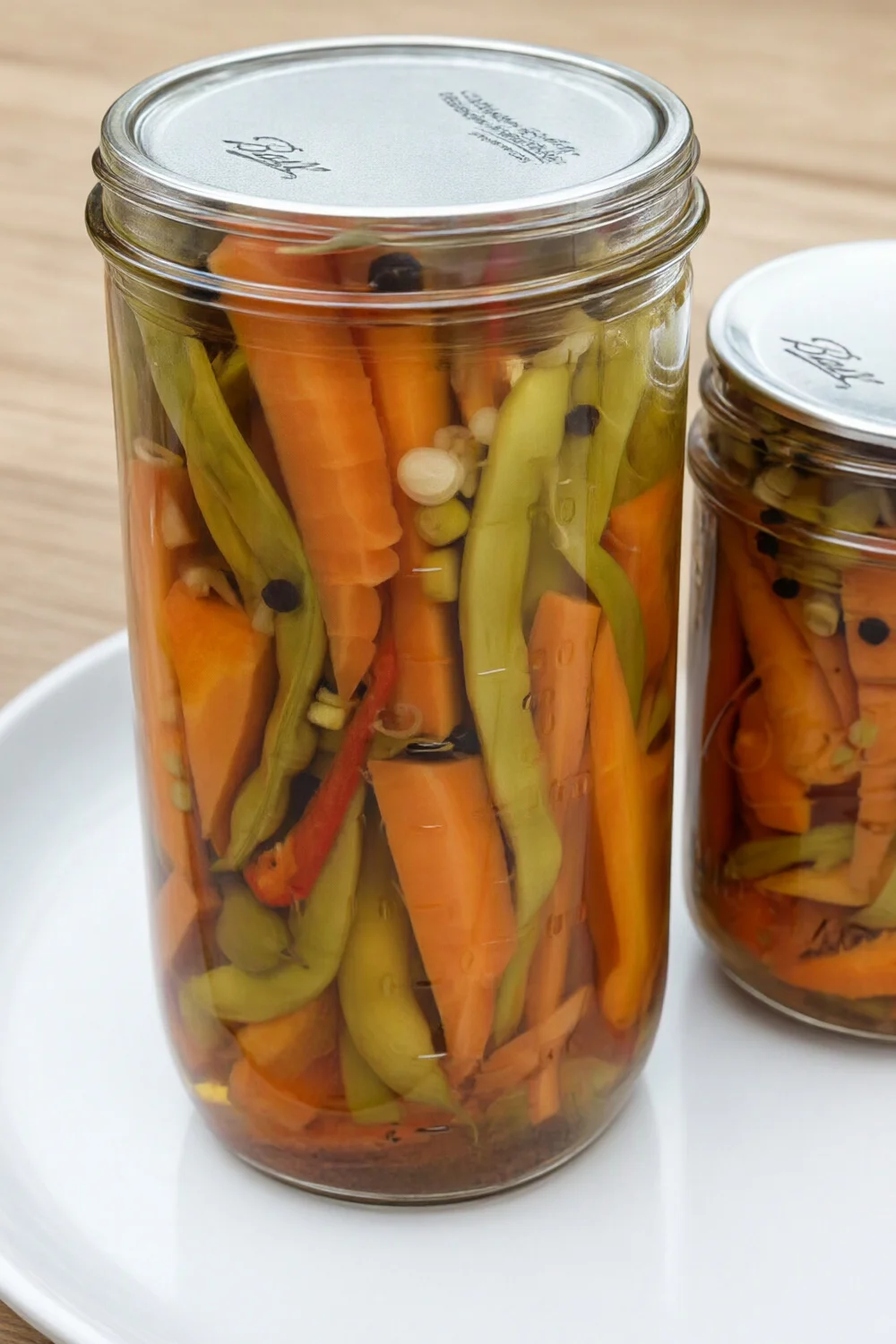 Asian Pickled Green Beans and Carrot Sticks — Vegetable recipe