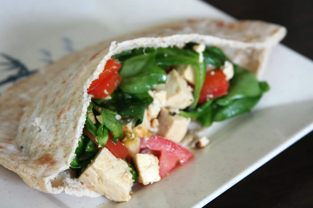 Asian Tofu Pitas