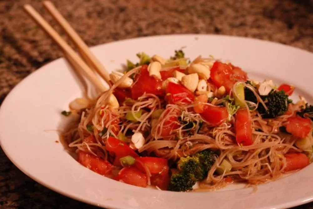 Asian Vegetable Pasta Salad