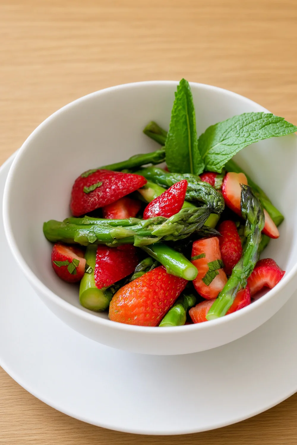 Asparagus, Strawberry and Mint Salad — Low Protein recipe