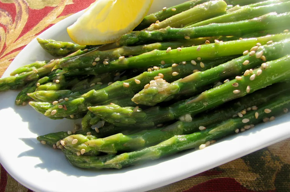 Asparagus With Sesame Oil Vinaigrette