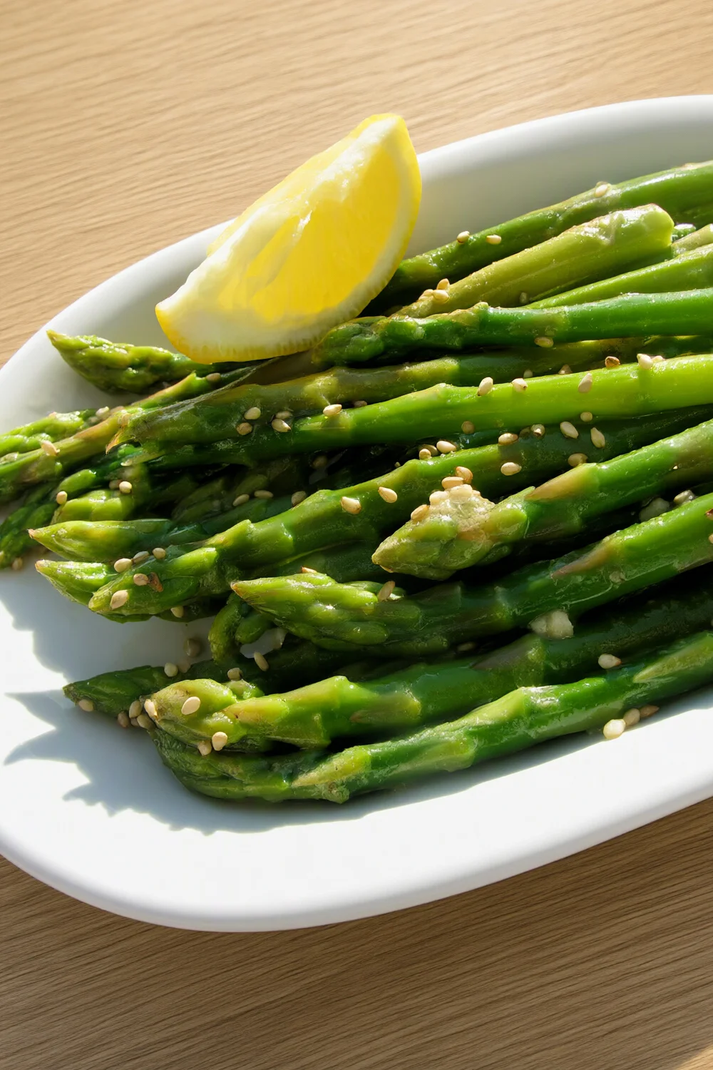 Asparagus With Sesame Oil Vinaigrette — a vegan Vegetable recipe