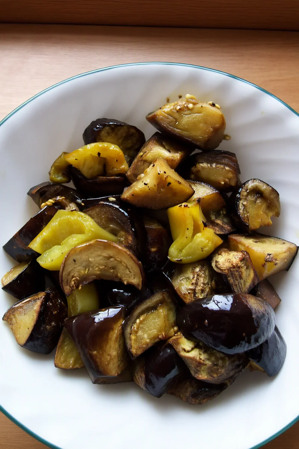 Aubergine and Pepper Delight — Peppers recipe