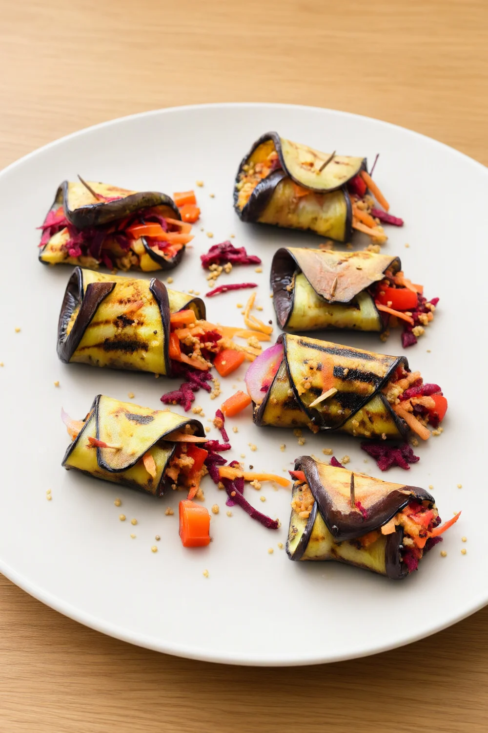 Aubergine Veggie Rolls — Lunch/Snacks recipe