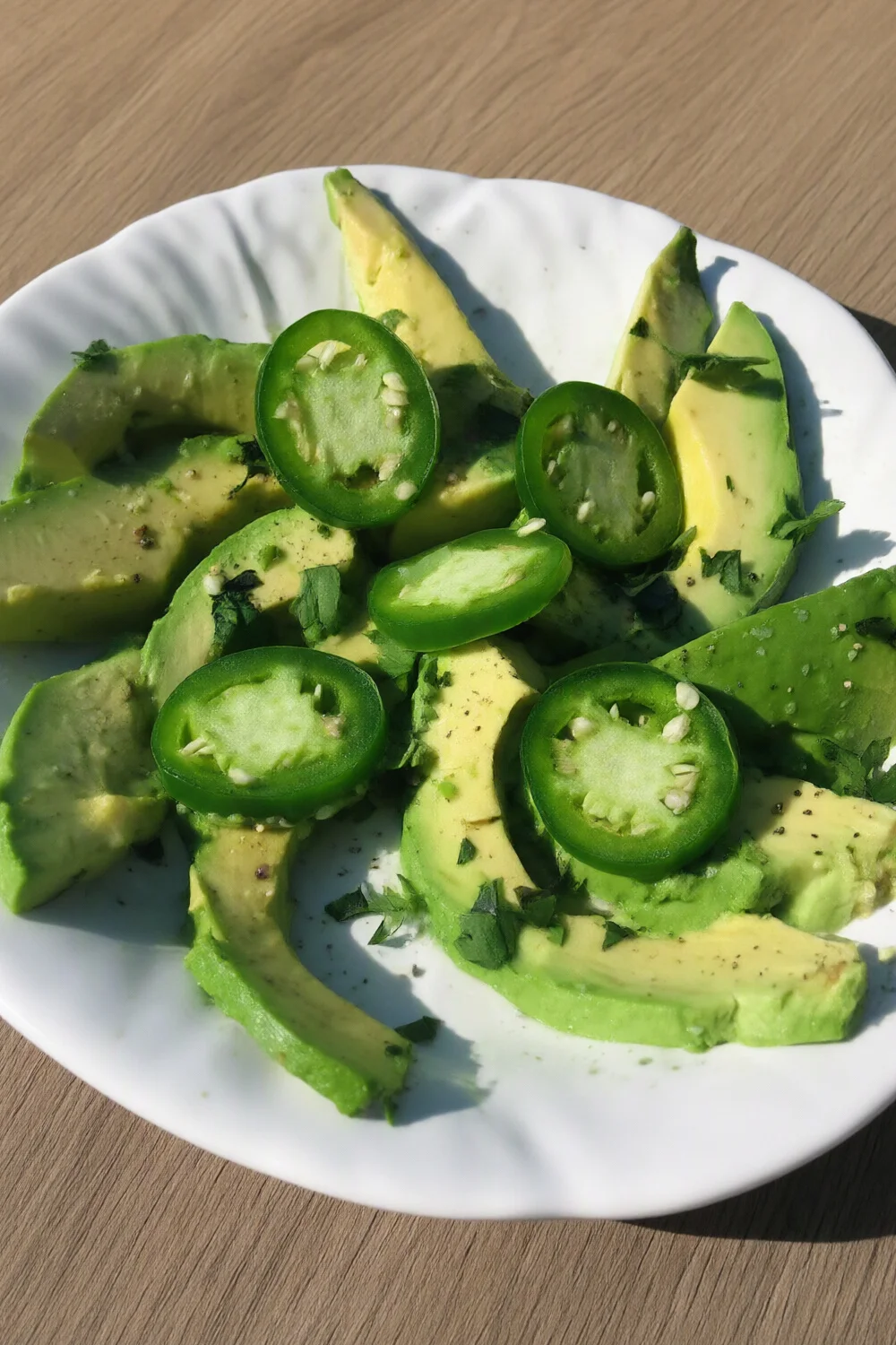 Avocado & Jalapeno Salad — Tropical Fruits recipe