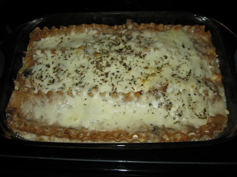 Alfredo Chicken Lasagna — One Dish Meal recipe