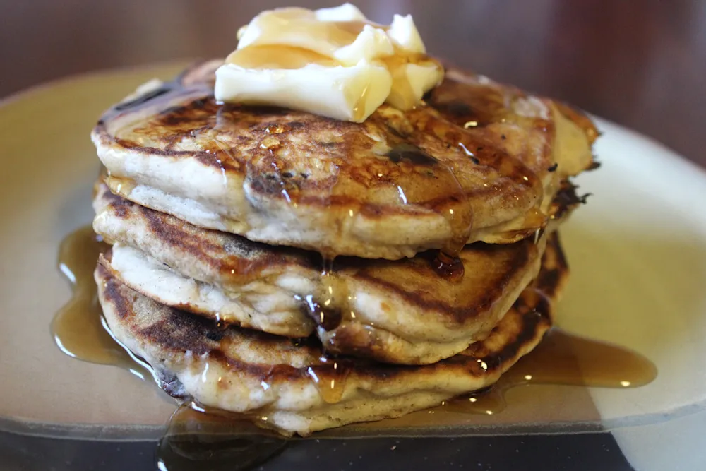 Chocolate Chip Banana Pancakes — Breakfast & Brunch recipe