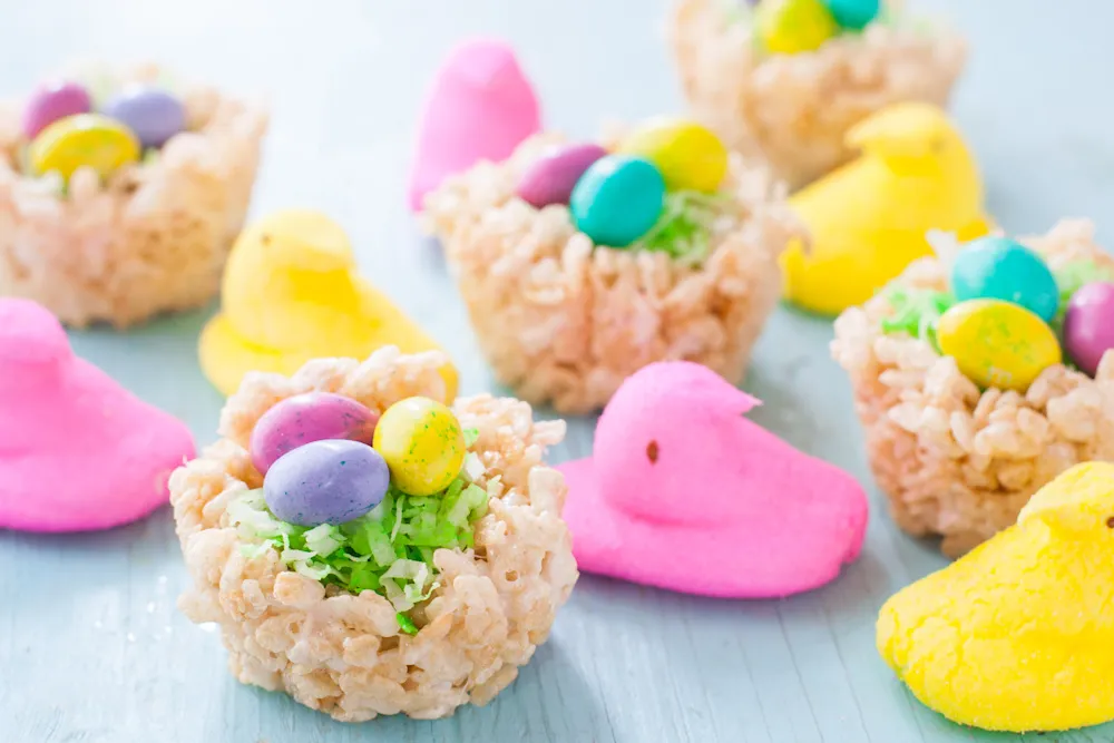 Easter Egg Nest Treats — Desserts recipe