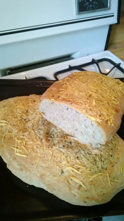 Italian Garlic and Herb Seasoned Panini - Focaccia Bread (abm) — Breads & Bakes recipe