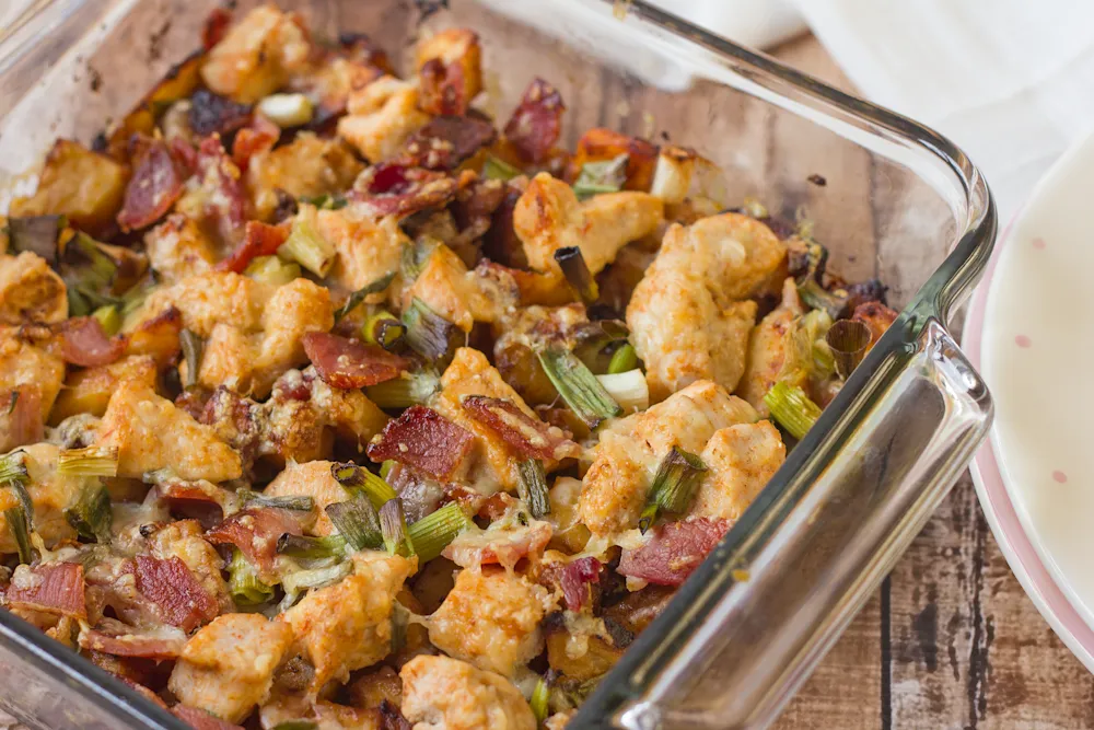 Loaded Baked Potato & Chicken Casserole — Dinner & Mains recipe