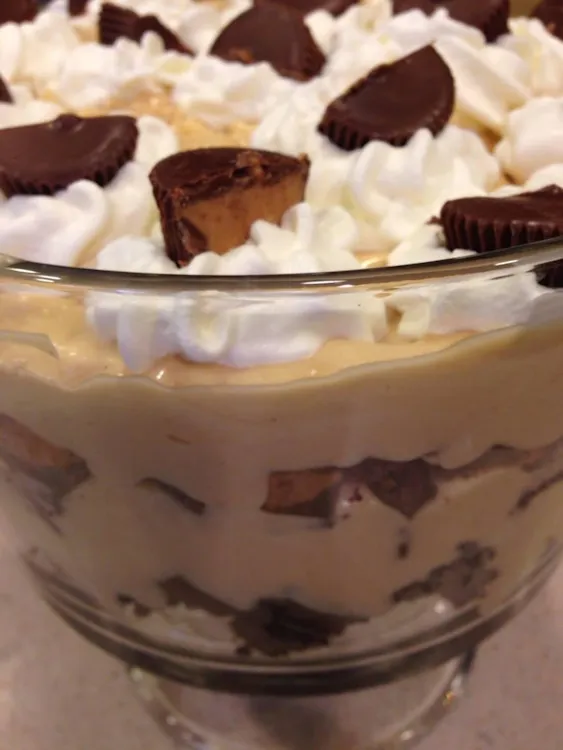 Peanut Butter Brownie Trifle — Dessert recipe