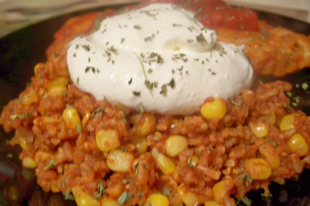 "Quick ""Spanish"" Rice with Corn"