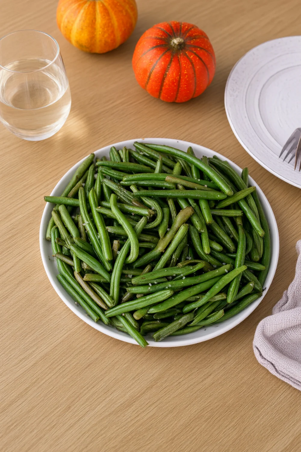 Roasted Green Beans — a vegan Lunch/Snacks recipe