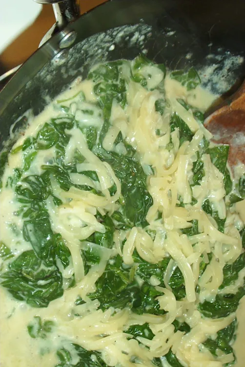 Spinach With Cream — Sides recipe