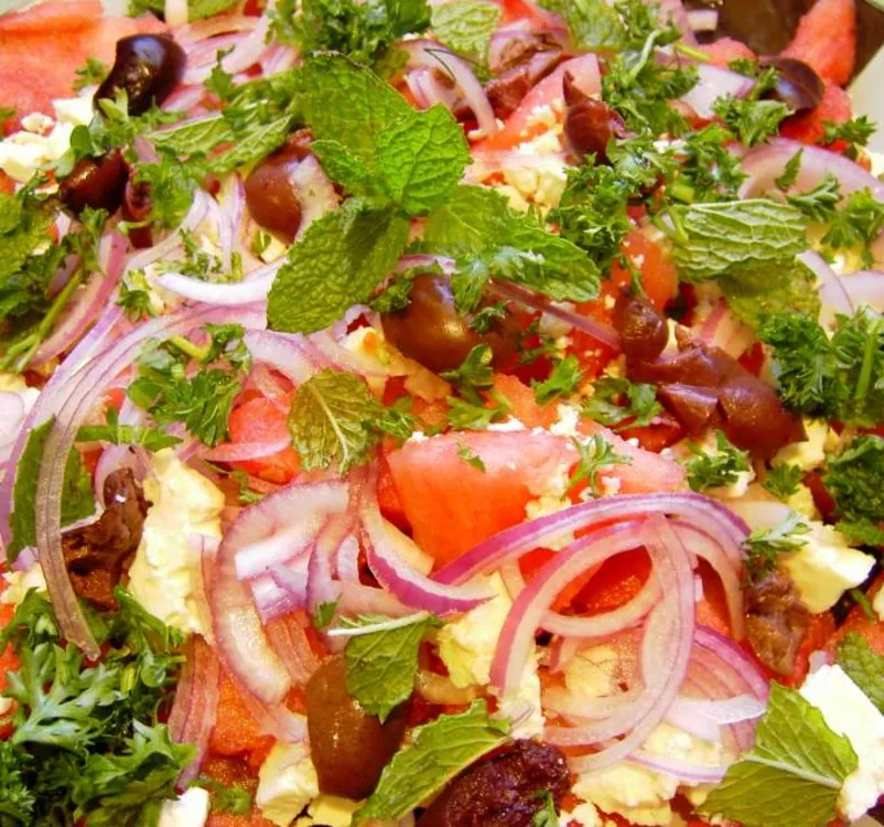 Watermelon Salad with Feta — Salads recipe