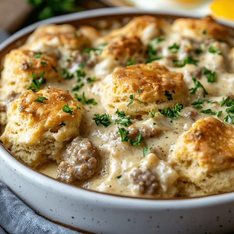 Biscuits and Gravy Casserole