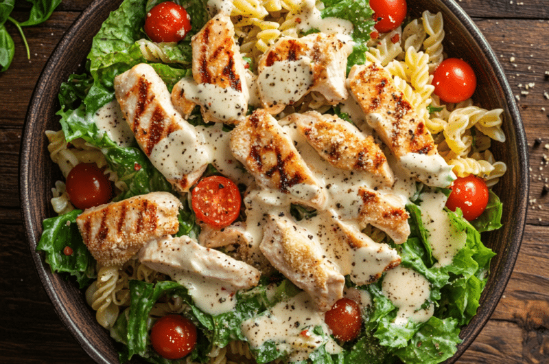 Chicken Caesar Pasta Salad