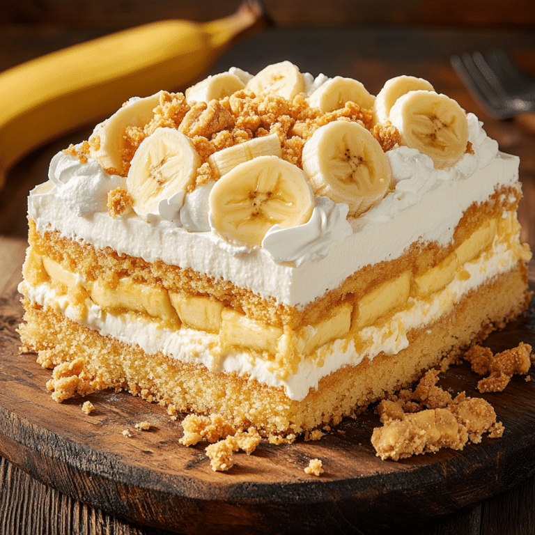 Banana Pudding Poke Cake