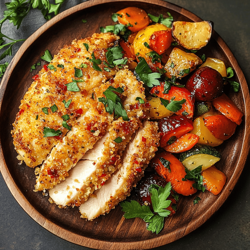 Longhorn Garlic Parmesan Crusted Chicken