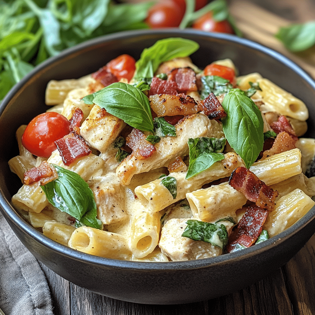 Chicken Bacon Ranch Pasta