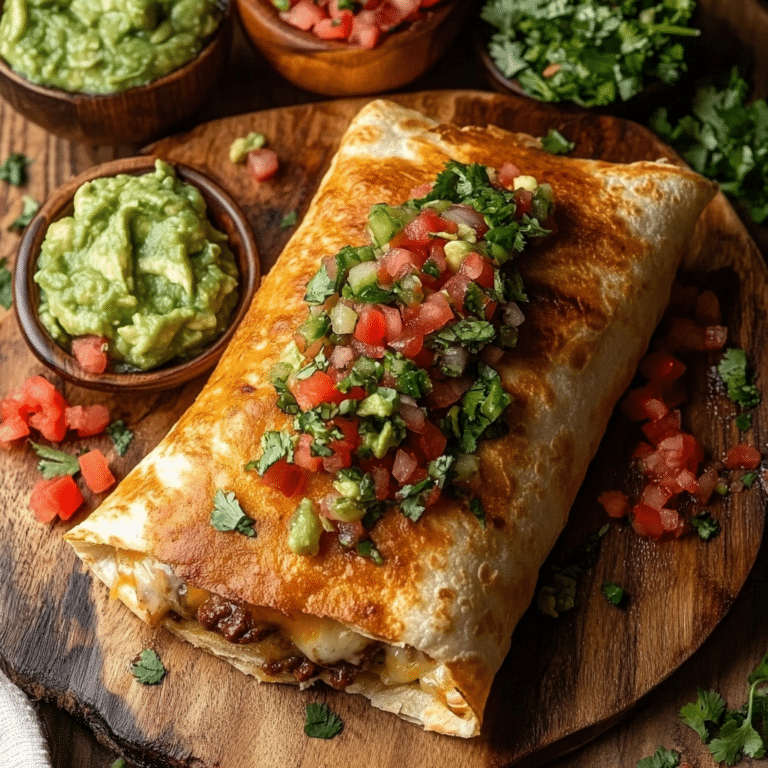 Beef and Cheese Chimichanga