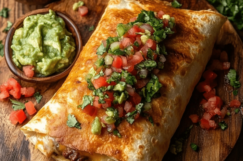 Beef and Cheese Chimichanga