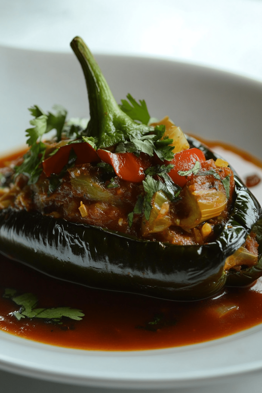 Stuffed Poblano Peppers