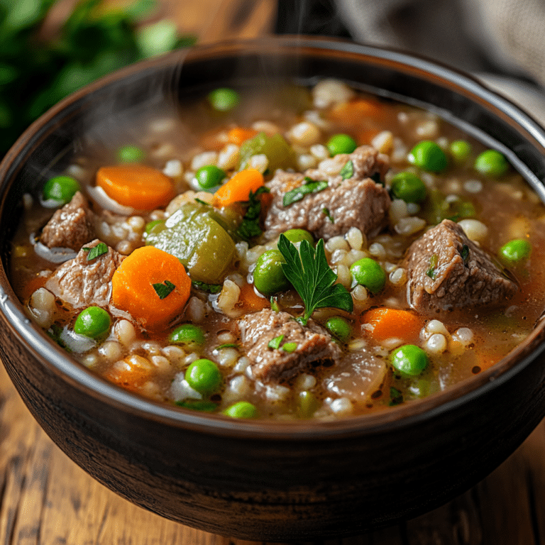 Beef Barley Soup Recipe