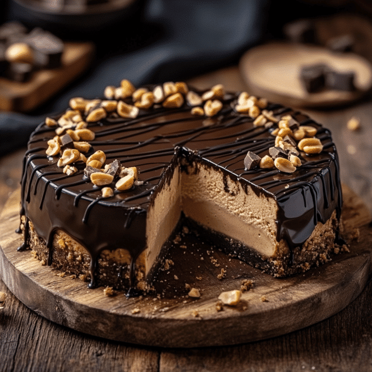 Chocolate Peanut Butter Cheesecake