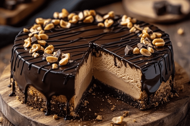 Chocolate Peanut Butter Cheesecake