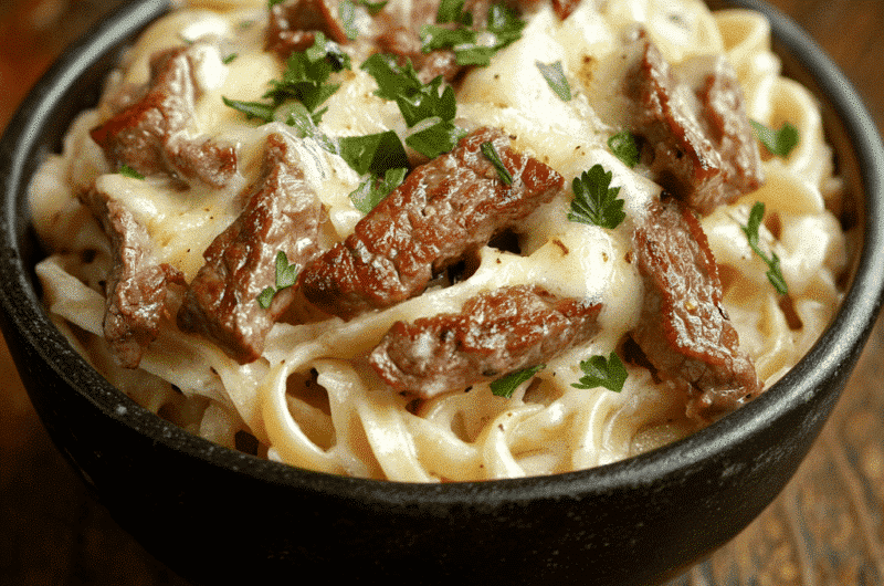 Philly Cheesesteak Pasta