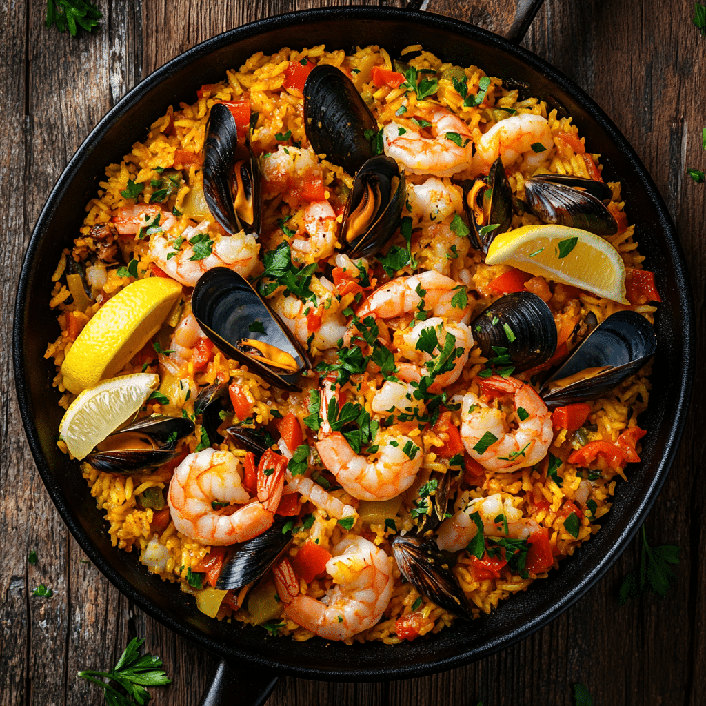 Seafood Paella Recipe