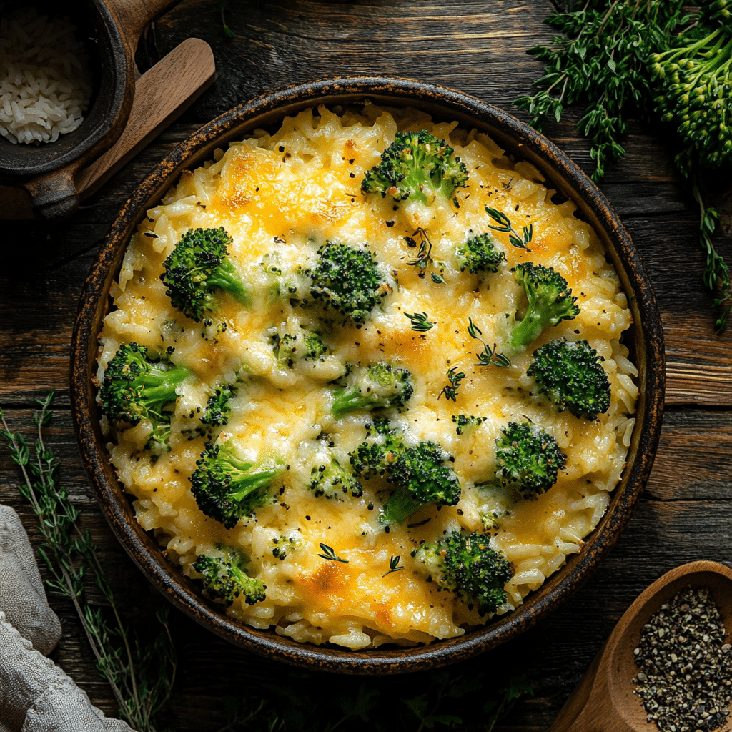 Cheesy Broccoli Rice Casserole