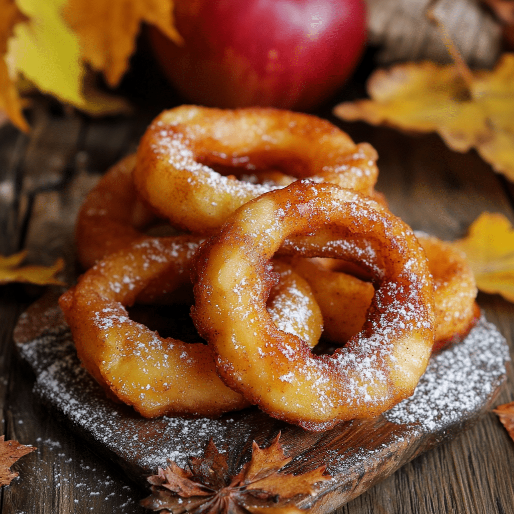 fried cinnamon apple rings