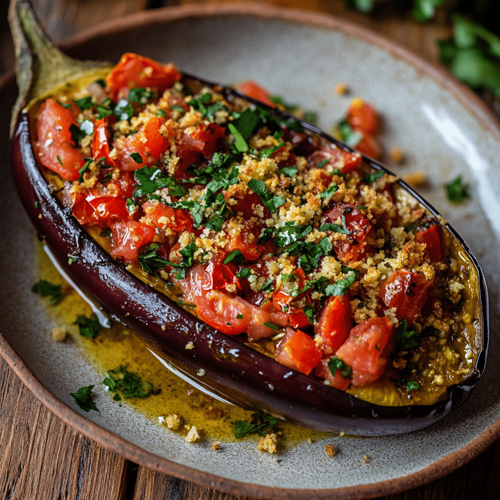 stuffed eggplant