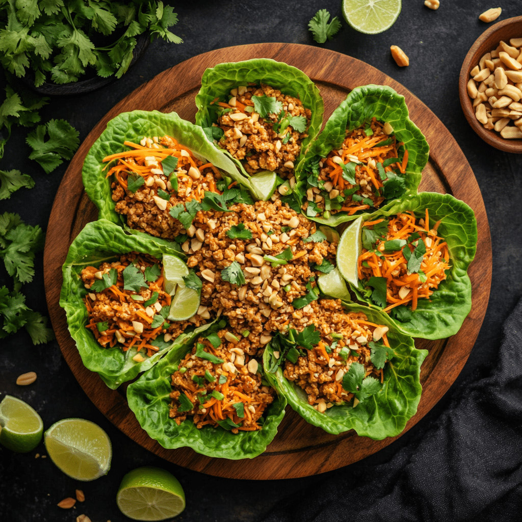 thai chicken lettuce wraps