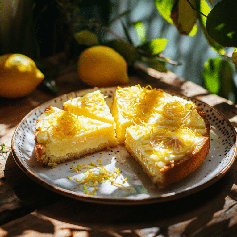 Lemon Custard Cake Recipe