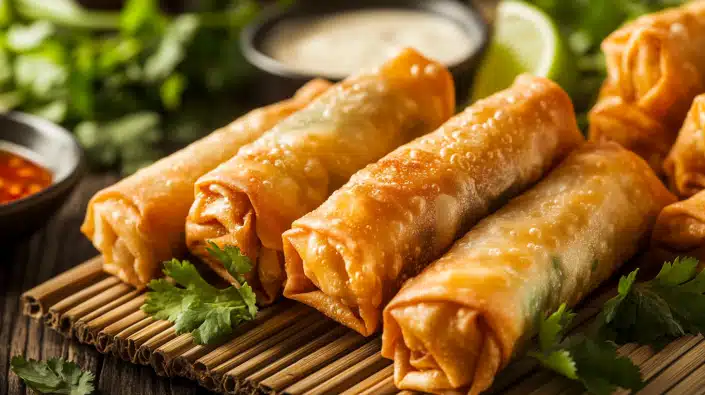 Crab Rangoon Egg Rolls