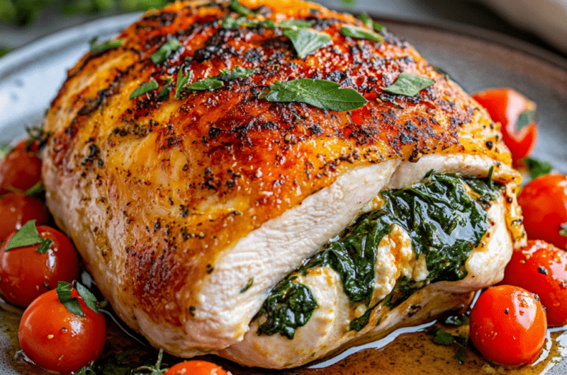 Spinach Ricotta Stuffed Chicken