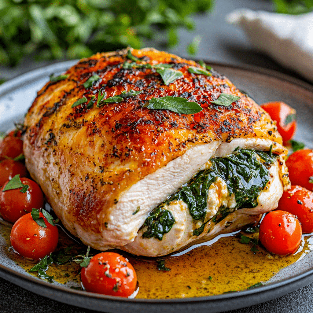 Spinach Ricotta Stuffed Chicken