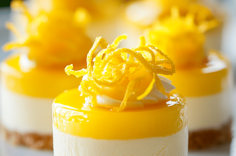 Mini Lemon Cheesecakes