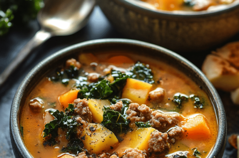 Fall Soup With Kale and Sausage