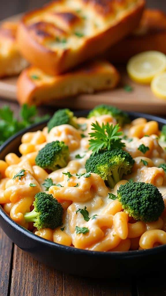 cheesy chicken pasta bake