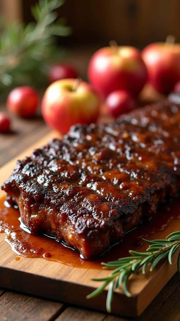 cider flavored tender beef ribs